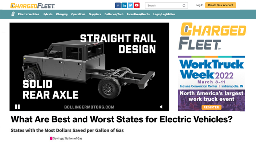 You are currently viewing BEST AND WORST STATES FOR ELECTRIC VEHICLES