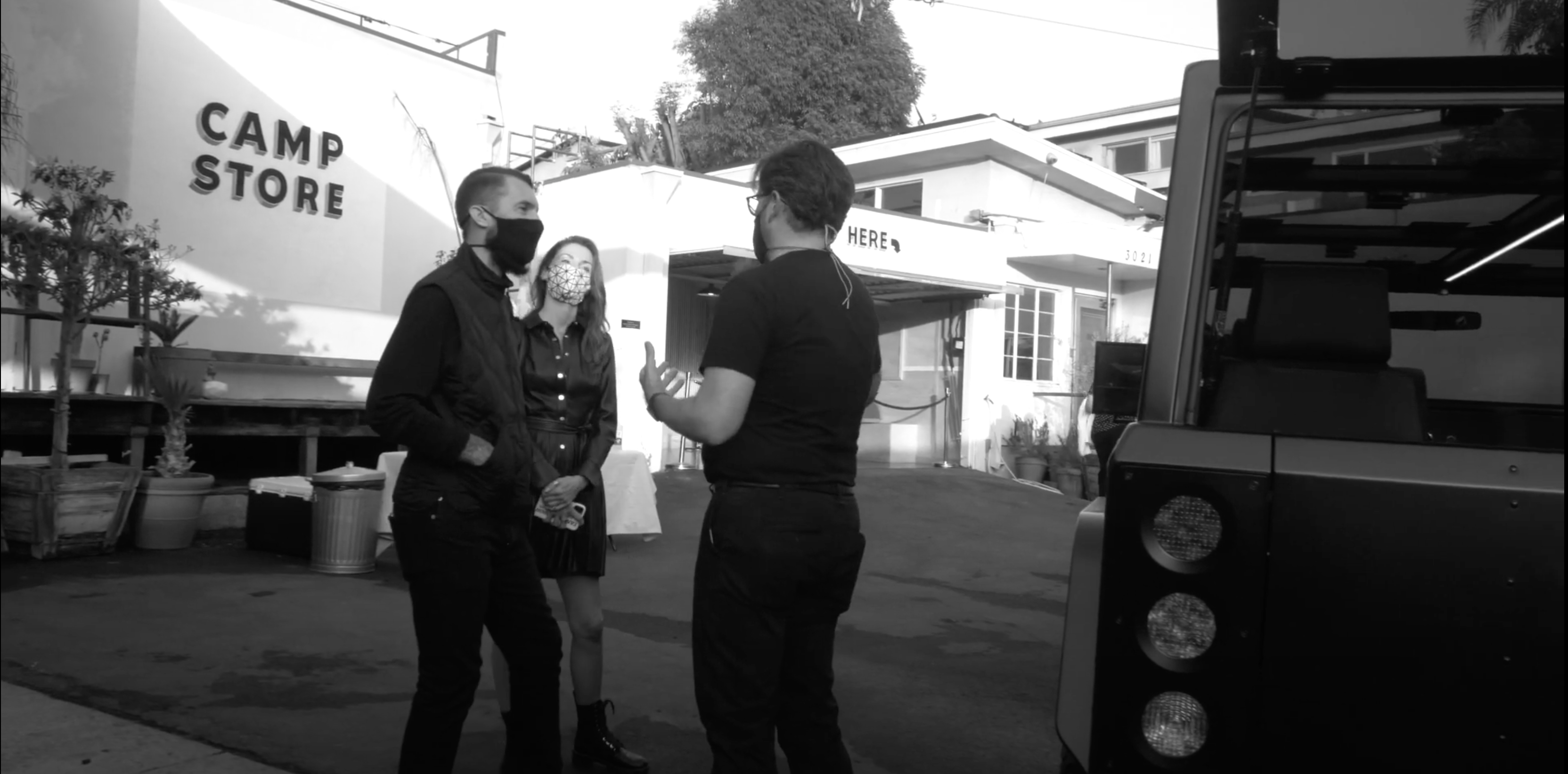Our sales guy, Chet, talking fans of the Bollinger B1 in California.
